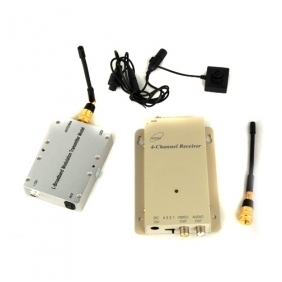 High Power 3000mw 1.2GHz Wireless Button Camera and Receiver Set